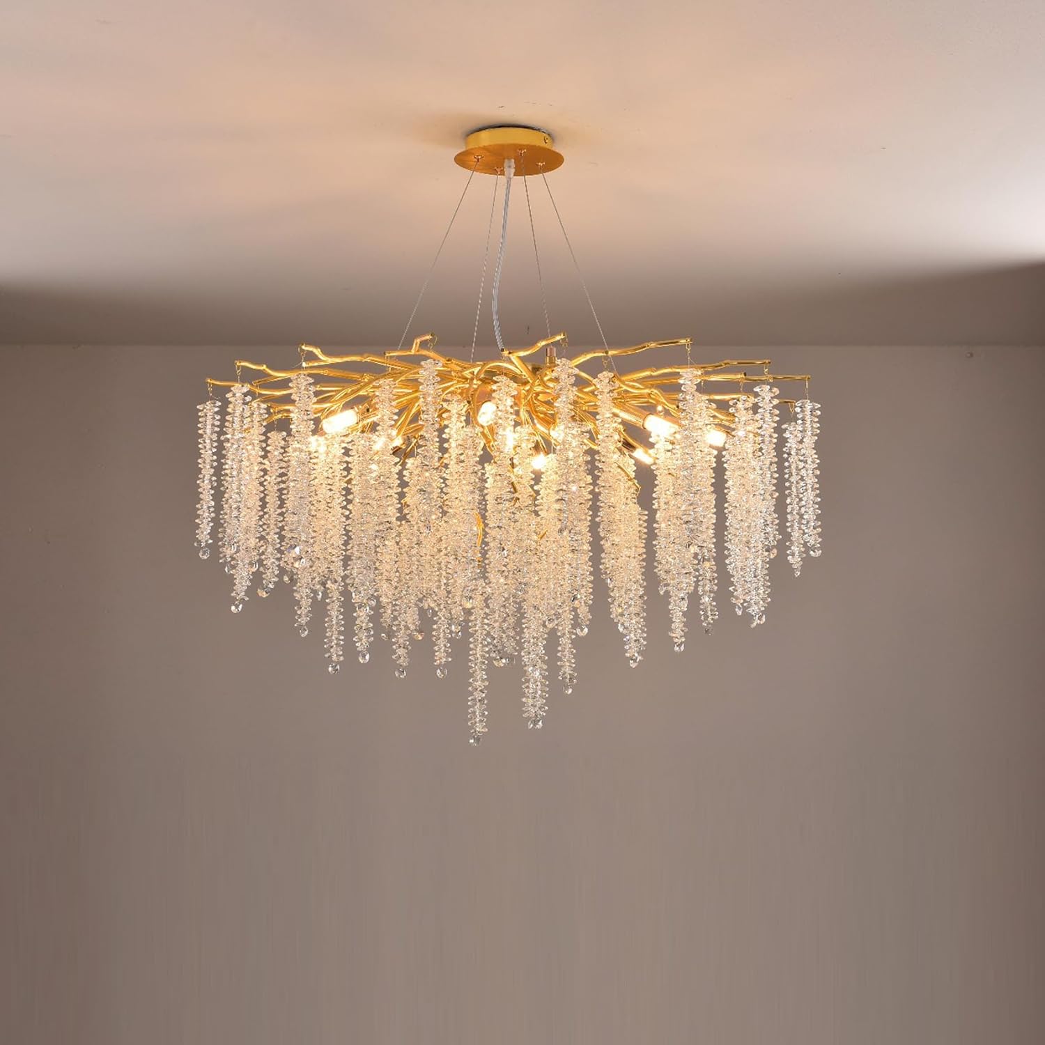 Lustre Oriental en Verre Cristallin – Style Marocain Authentique