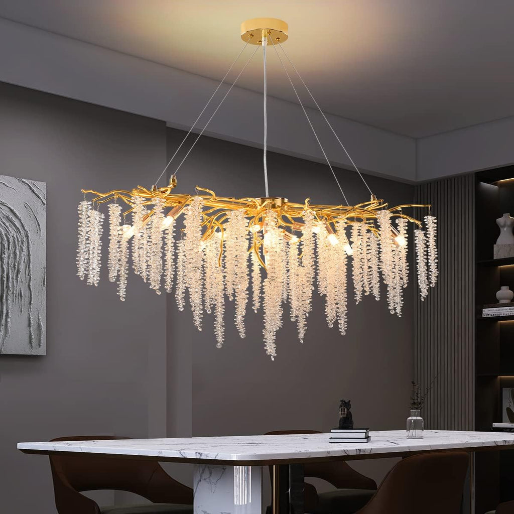 Lustre Oriental en Verre Cristallin – Style Marocain Authentique