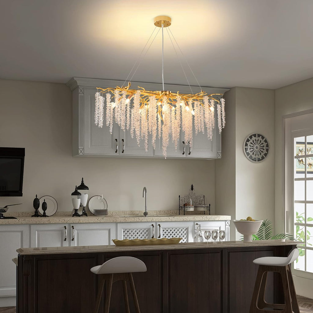 Lustre Oriental en Verre Cristallin – Style Marocain Authentique