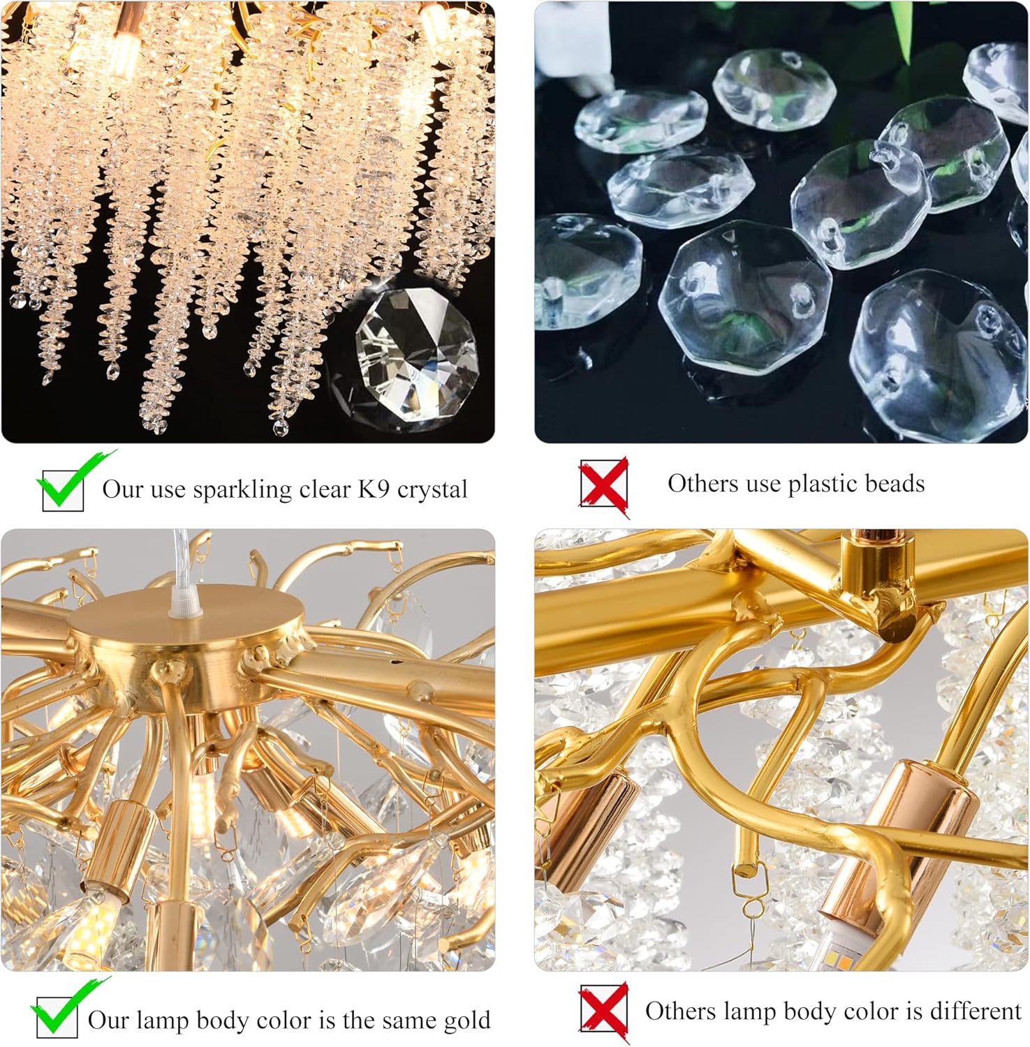 Lustre Oriental en Verre Cristallin – Style Marocain Authentique