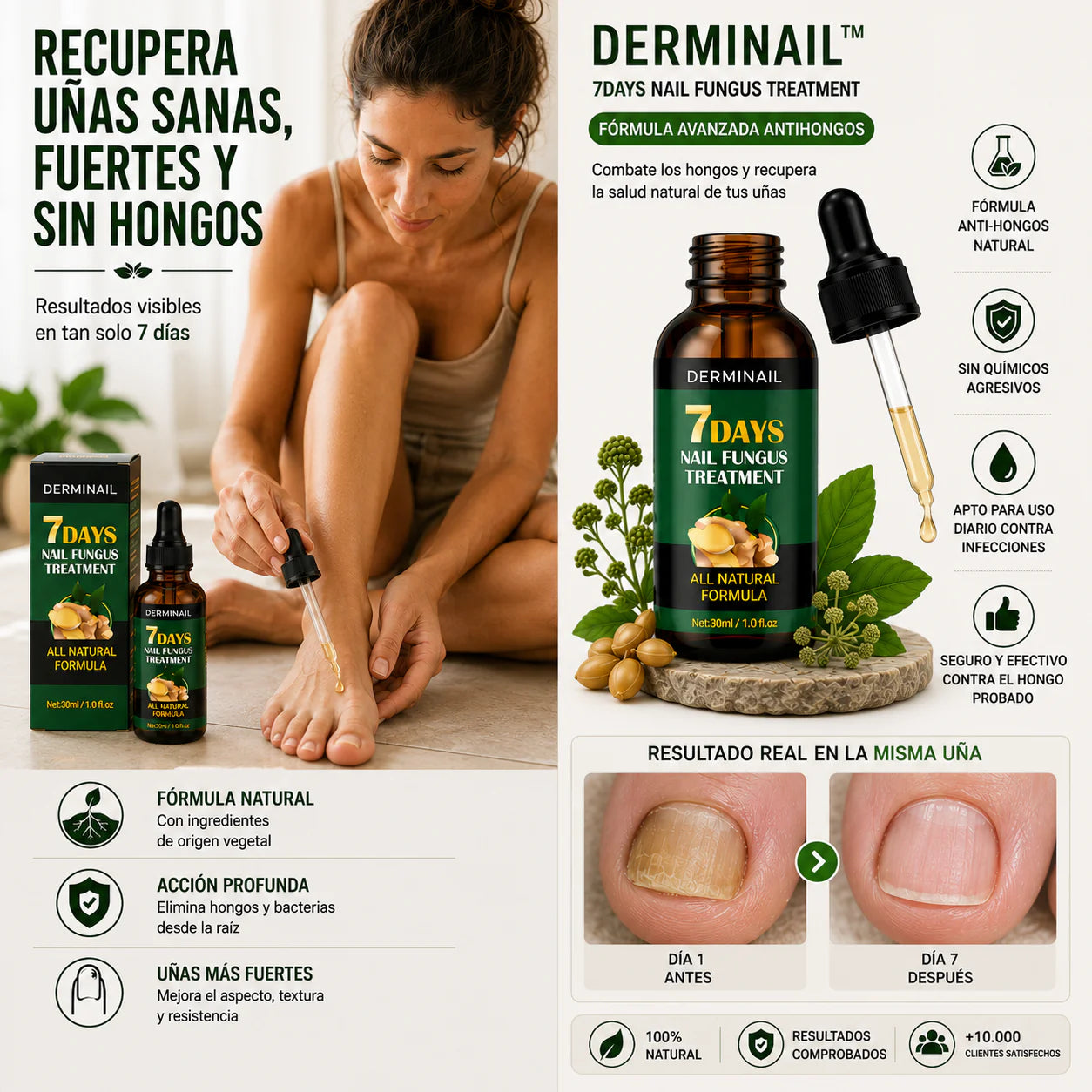 TRATAMIENTO ANTI HONGOS 100% NATURAL 7 DÍAS