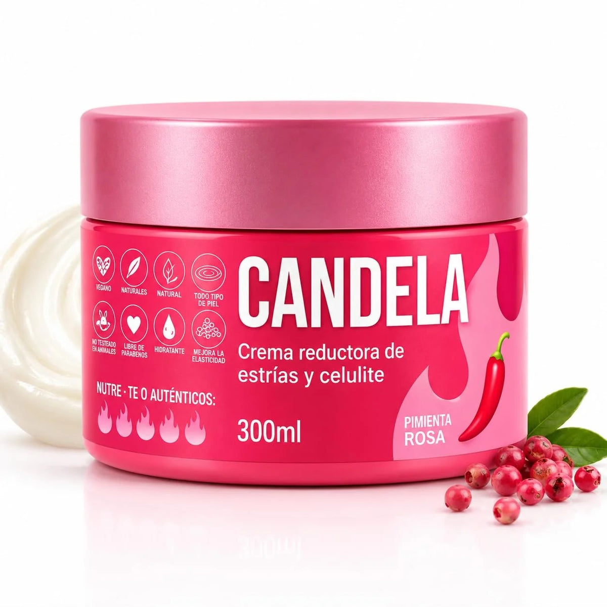 🔥Crema CANDELA Reductora de Estrías y Celulitis
